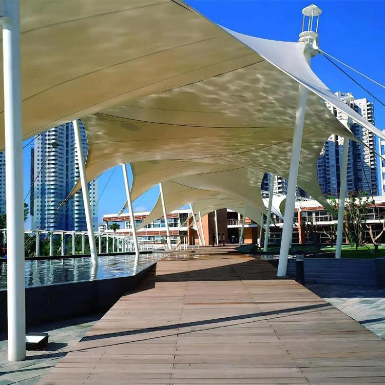 嘉鱼县膜结构景观棚