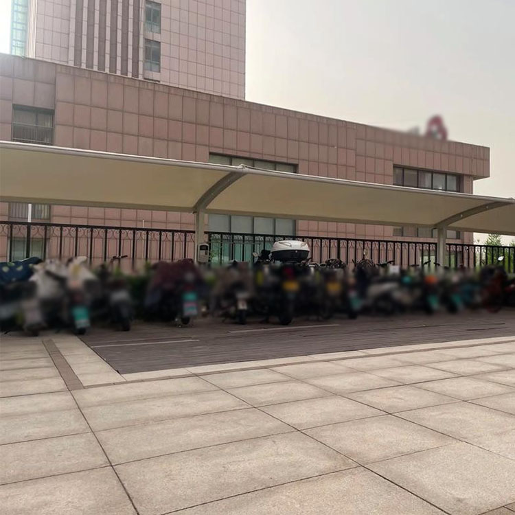 嘉鱼县膜结构电动车棚